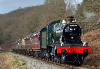 7812 Erlestoke Manor with the re-opening train, March 21st 2008. Photo: Tom Clarke